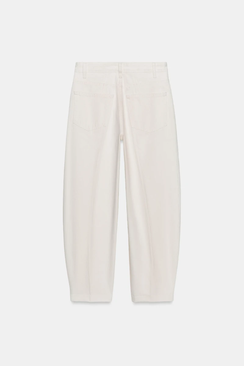 ZW COLLECTION HIGH WAIST STRIPED TAPERED JEANS