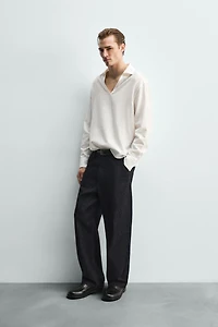RELAXED FIT COTTON - VISCOSE SHIRT