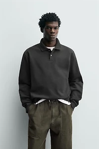 REGULAR FIT TEXTURED POLO SHIRT