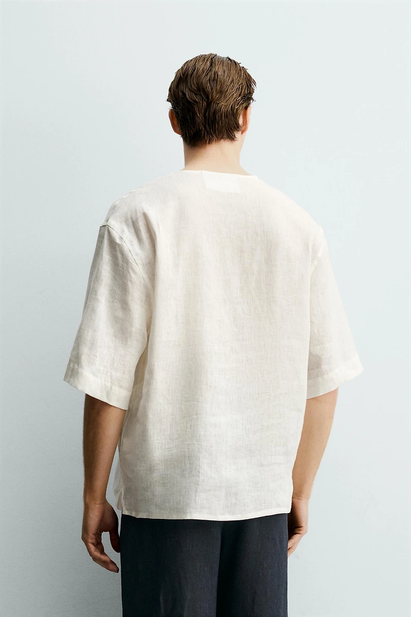 CHEMISE RELAXED FIT 100% LIN