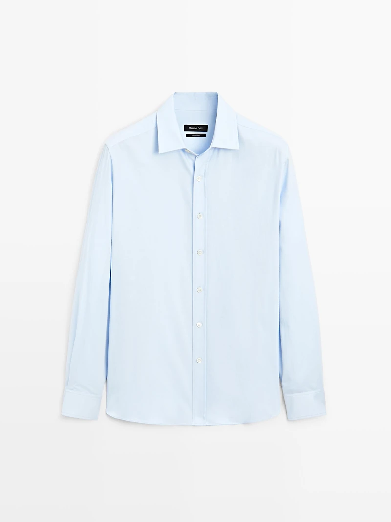 Chemise regular en coton mélangé