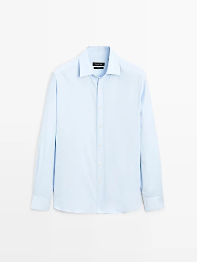 Chemise regular en coton mélangé