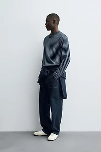 STRIPED JACQUARD T-SHIRT