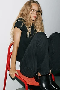 TRF LOW RISE STRAIGHT LEG JEANS