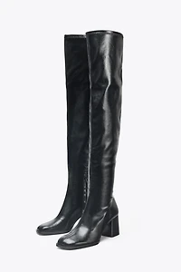 BOTTES À TALONS ET TIGE HAUTE