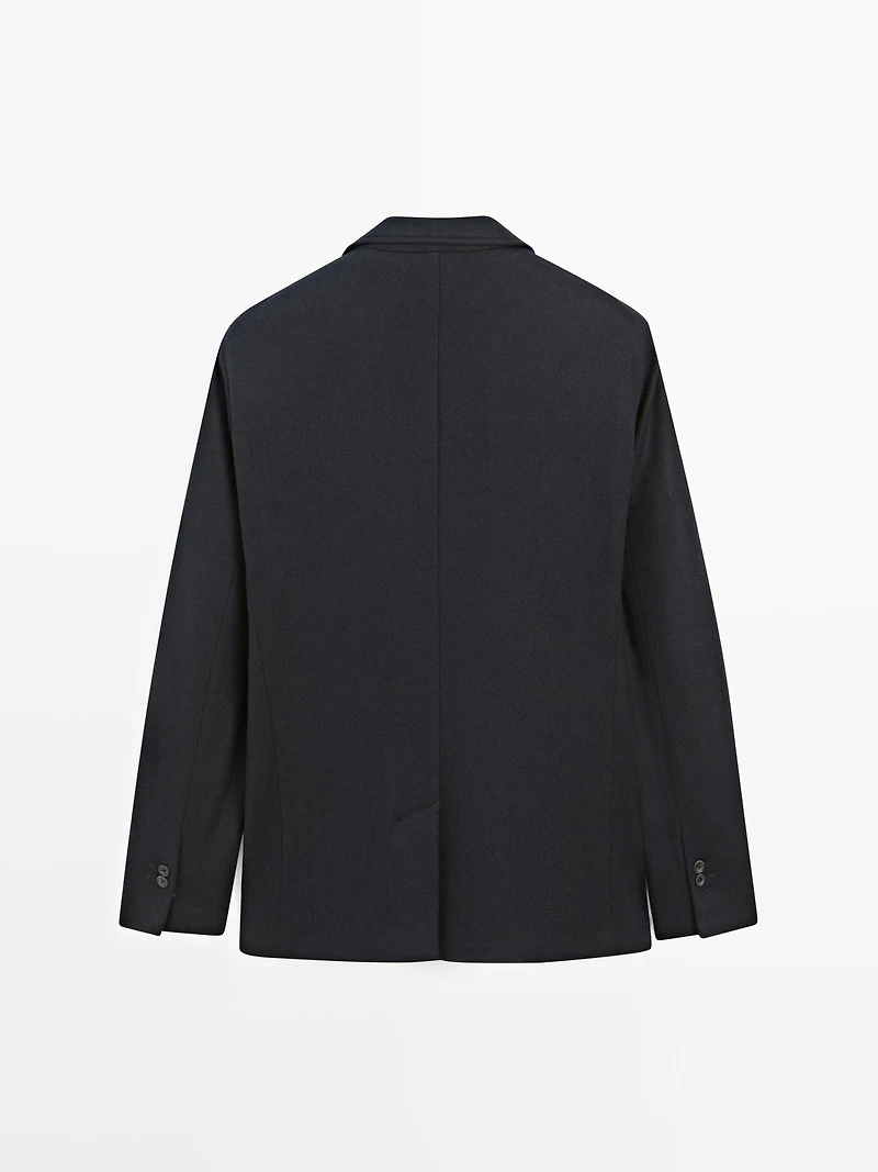 Veste de costume en laine mélangée
