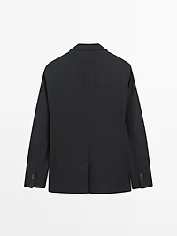 Veste de costume en laine mélangée