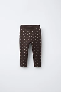 KNIT POLKA DOT LEGGINGS