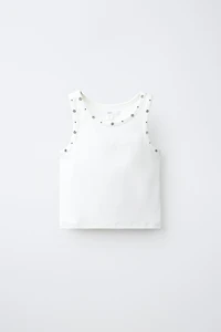 T-SHIRT À CLOUS ET ÉTOILES