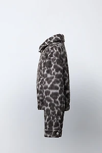 ANIMAL PRINT BOMBER JACKET