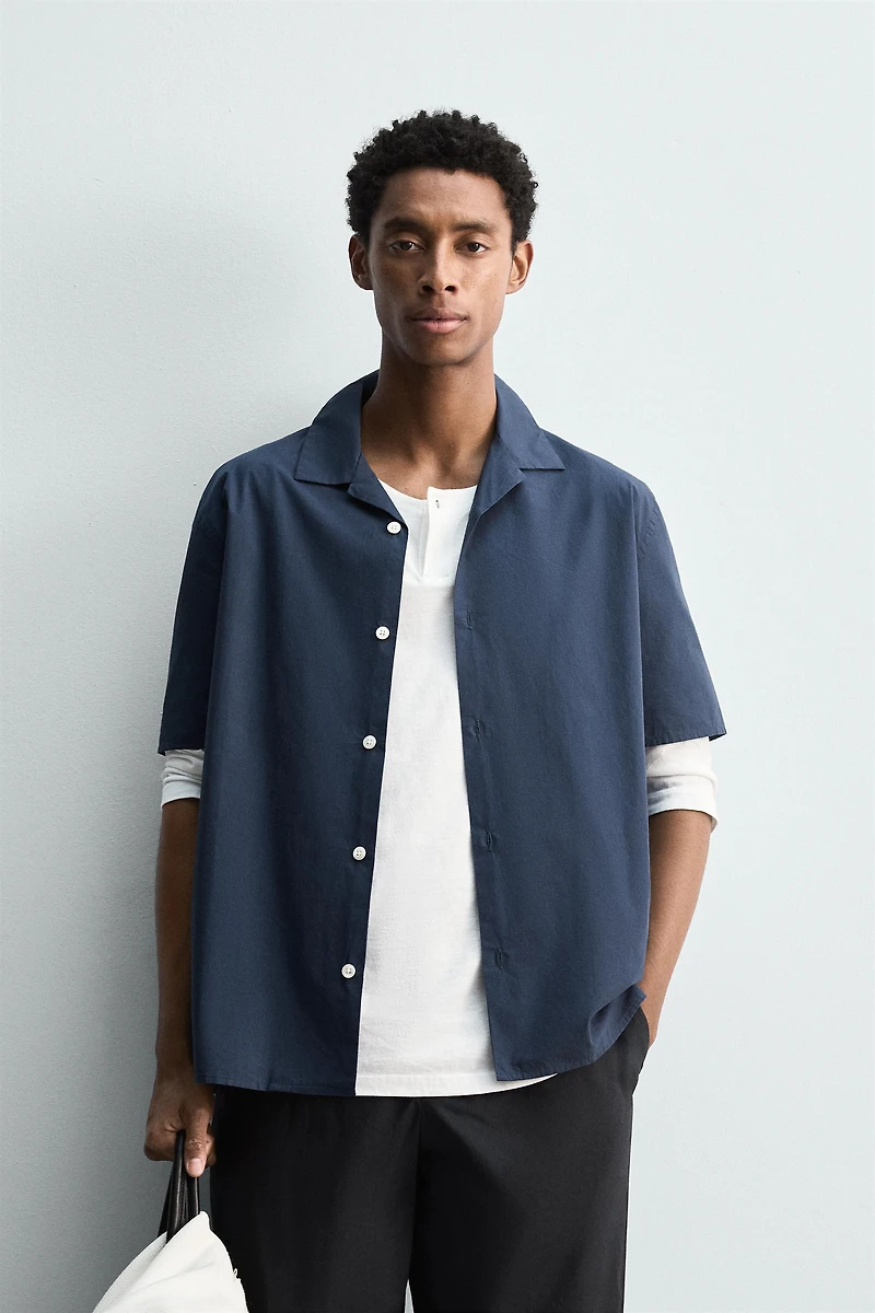 RELAXED FIT POPLIN SHIRT