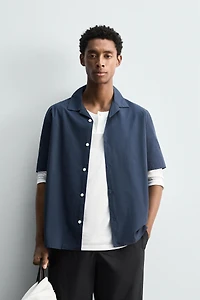 RELAXED FIT POPLIN SHIRT
