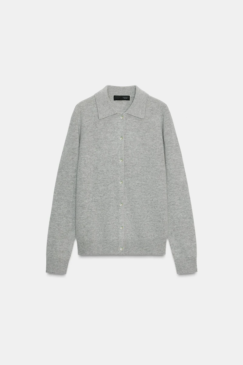 WOOL AND CASHMERE POLO JACKET