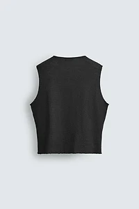 TEXTURED KNIT TANK TOP