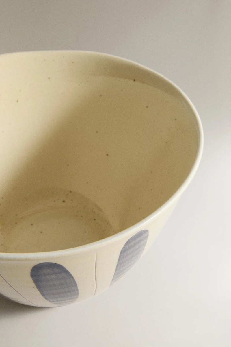 OVAL EARTHENWARE SALAD BOWL