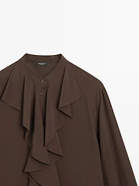 Blouse fluide à volants