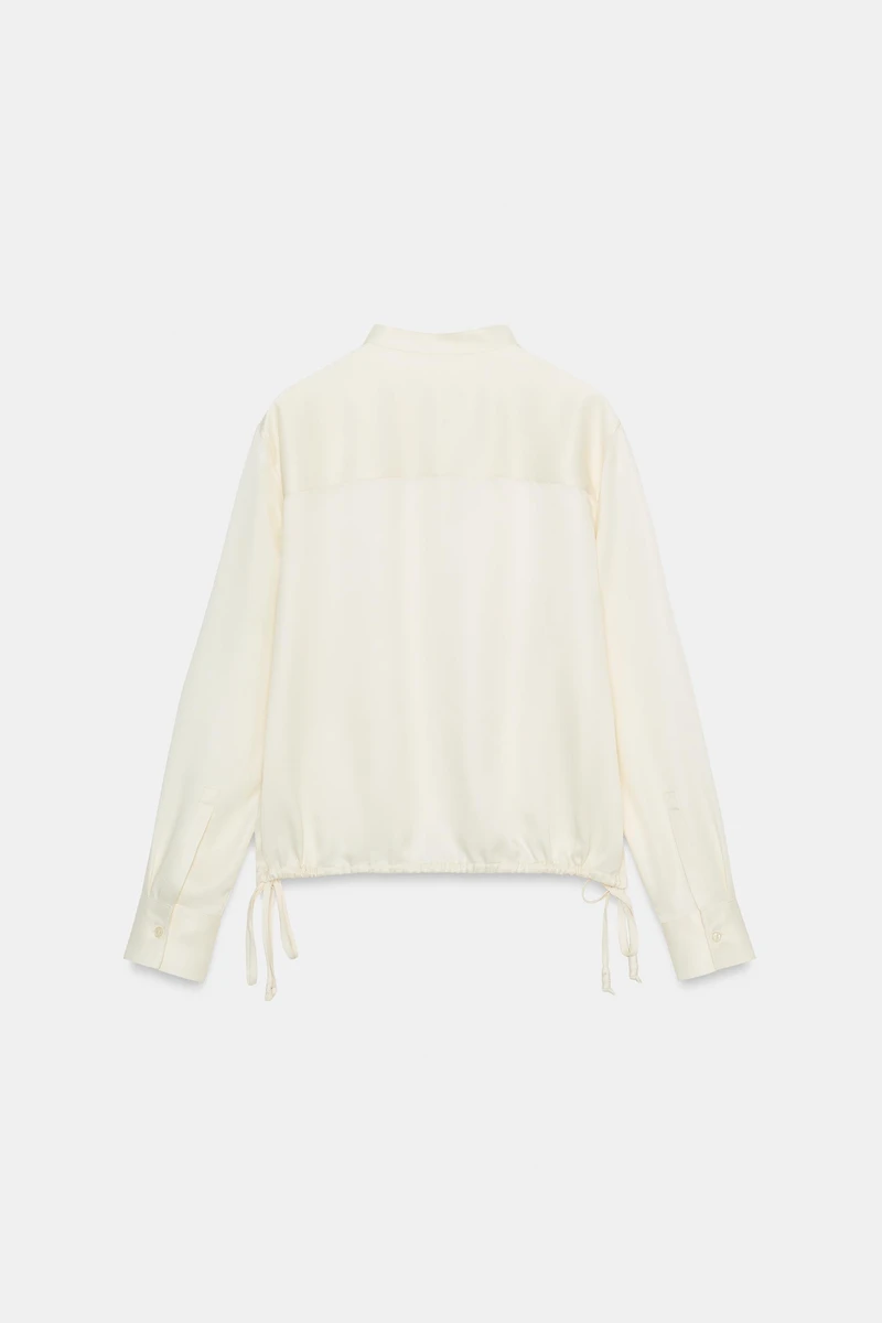ZW COLLECTION SATIN EFFECT SHIRT