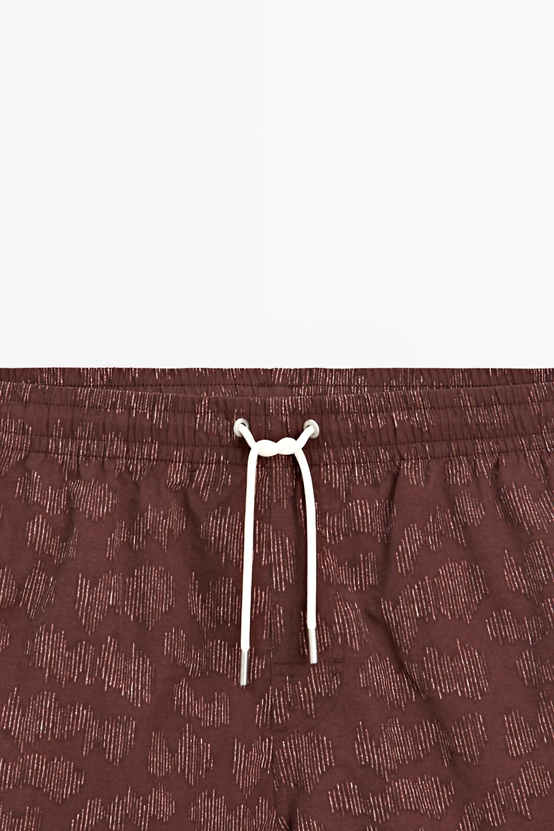 Printed swimming trunks