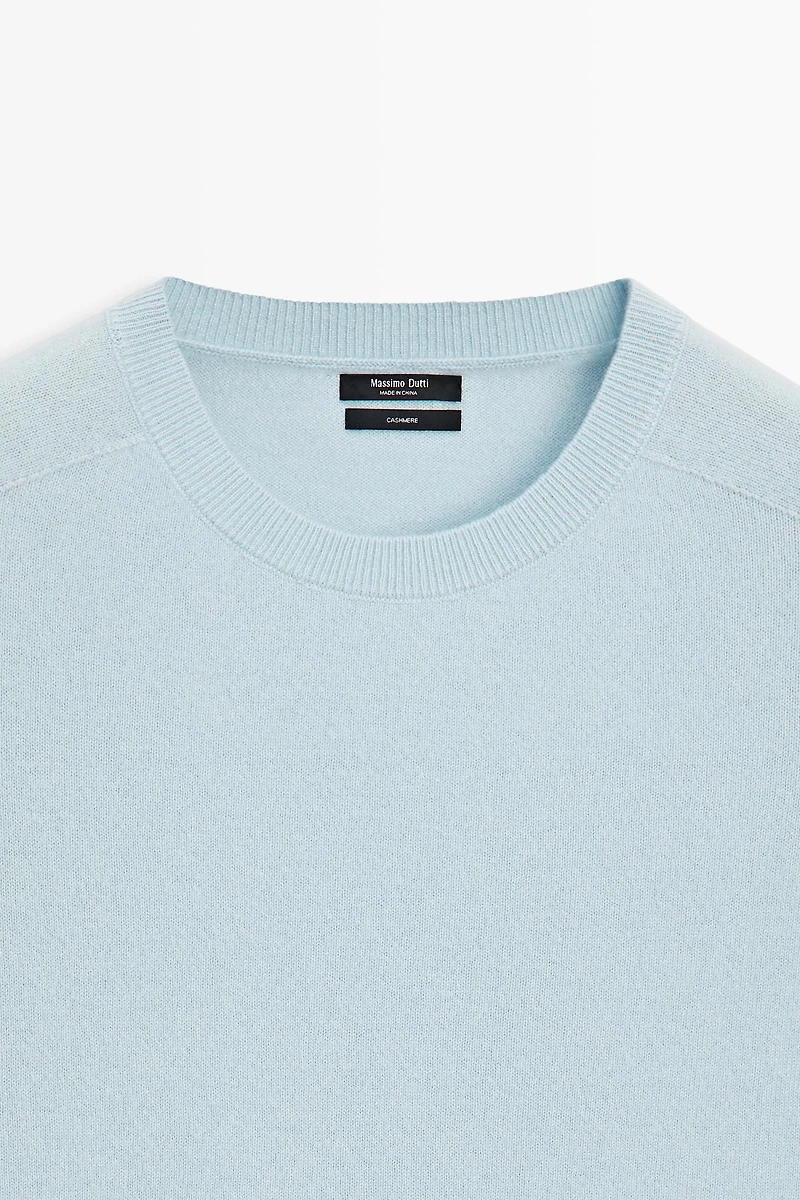 Pull à manches courtes 100 % cachemire