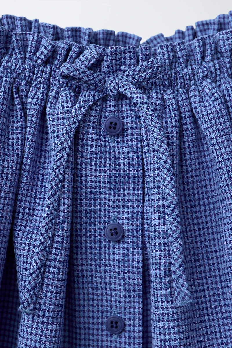JUPE-SHORT À CARREAUX VICHY