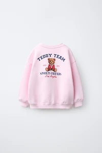 TEDDY PRINT SWEATSHIRT