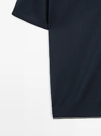 Surchemise en maille à manches courtes