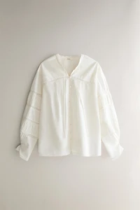 LACE COTTON SHIRT