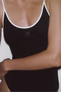 ZARA BROOCH BODYSUIT