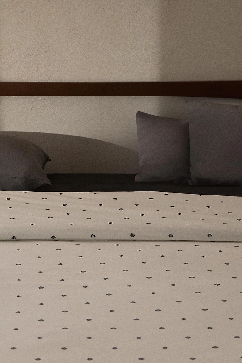 FLORAL PRINT DUVET COVER