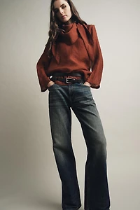 FLOWY BLOUSE WITH MULTI-POSITION SCARF ZW COLLECTION