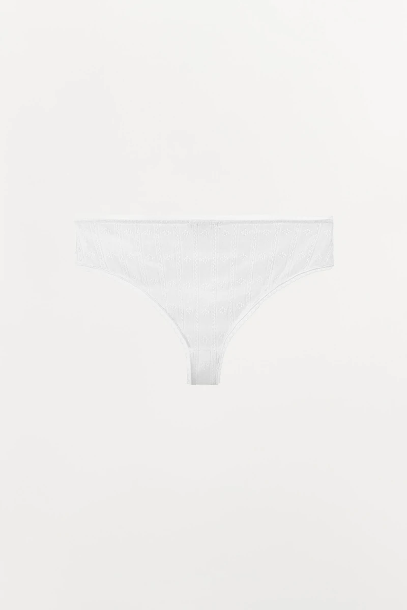 POINTELLE BOTTOMS WITH SATIN BOW