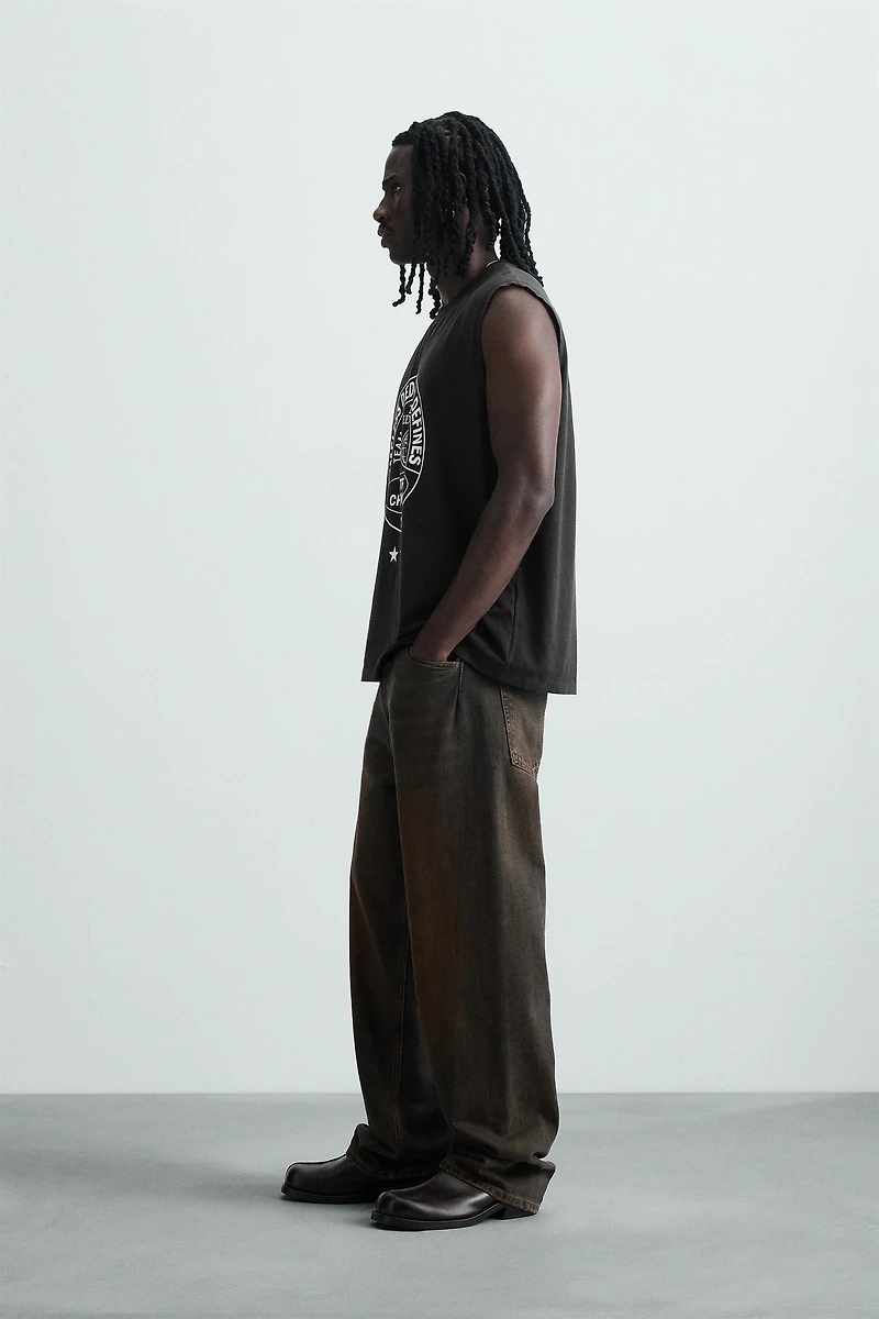 WASHED PRINT TANK TOP