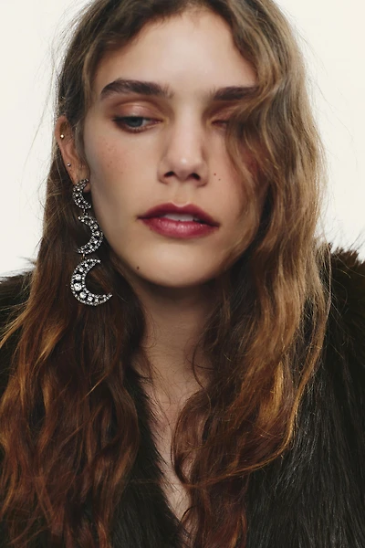 SPARKLY MOON EARRINGS