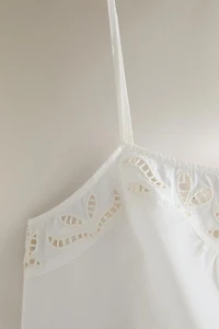 COTTON EMBROIDERED NIGHTGOWN