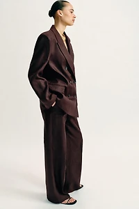 PANTALON DROIT 100% LIN