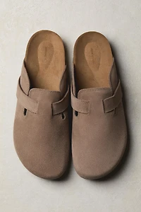 LEATHER CLOGS WITH STRAP