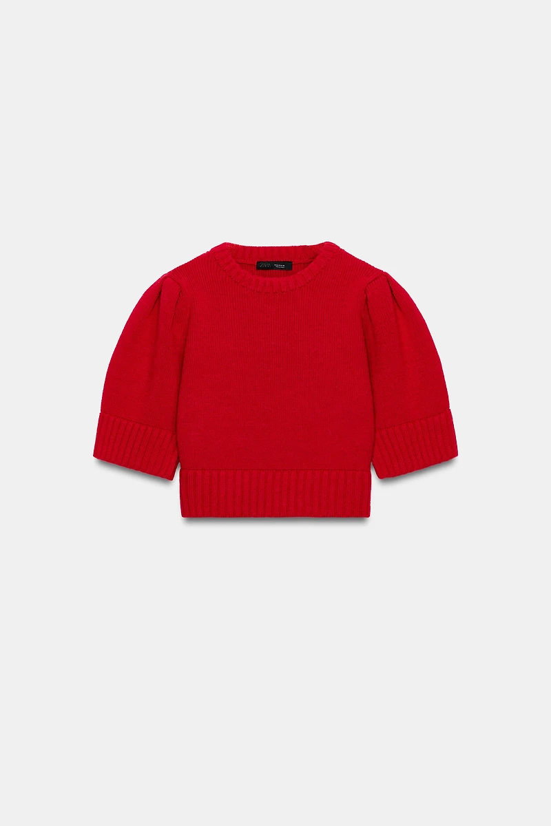 SHORT SLEEVE KNIT JUMPER