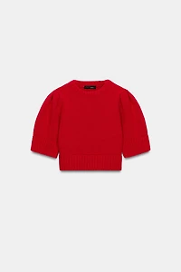 SHORT SLEEVE KNIT JUMPER