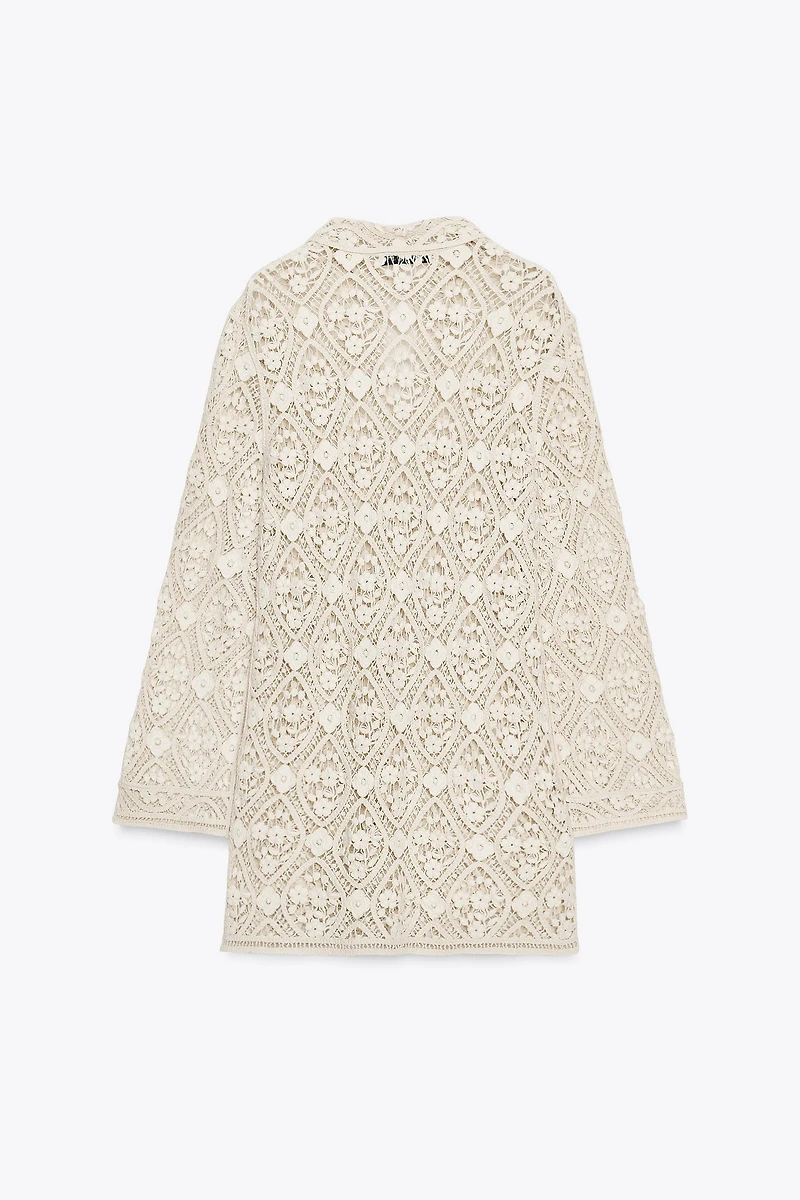 ZW COLLECTION CROCHET MINI DRESS