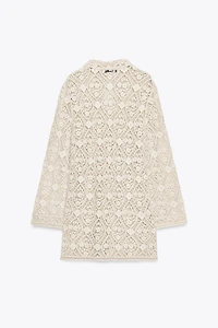 ZW COLLECTION CROCHET MINI DRESS