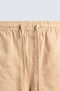 SHORT RELAXED FIT JACQUARD BRODÉ