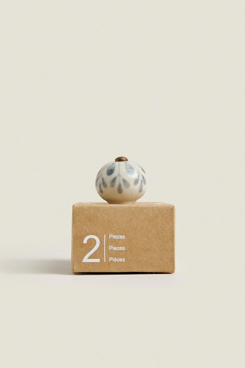 LOT DE POIGNÉES EN CÉRAMIQUE FLEUR (LOT 2)