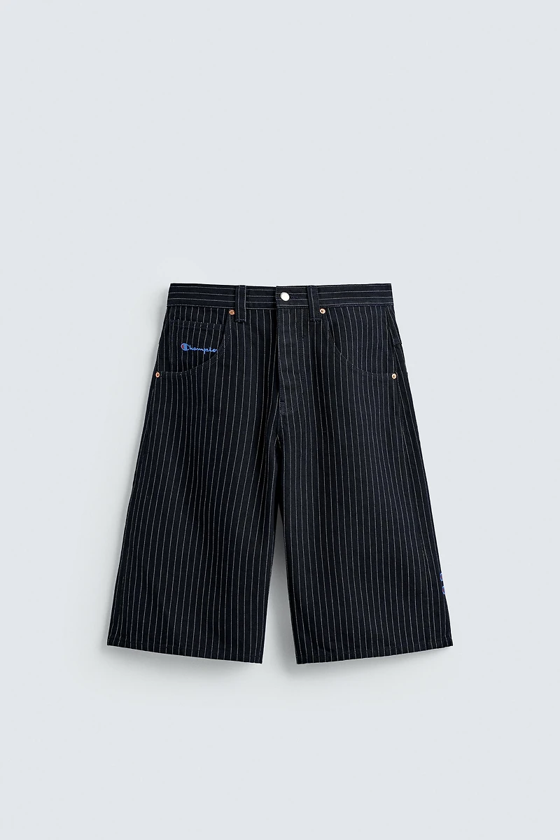 SHORT COUPE AMPLE RAYURES CHAMPION ® X ZARA