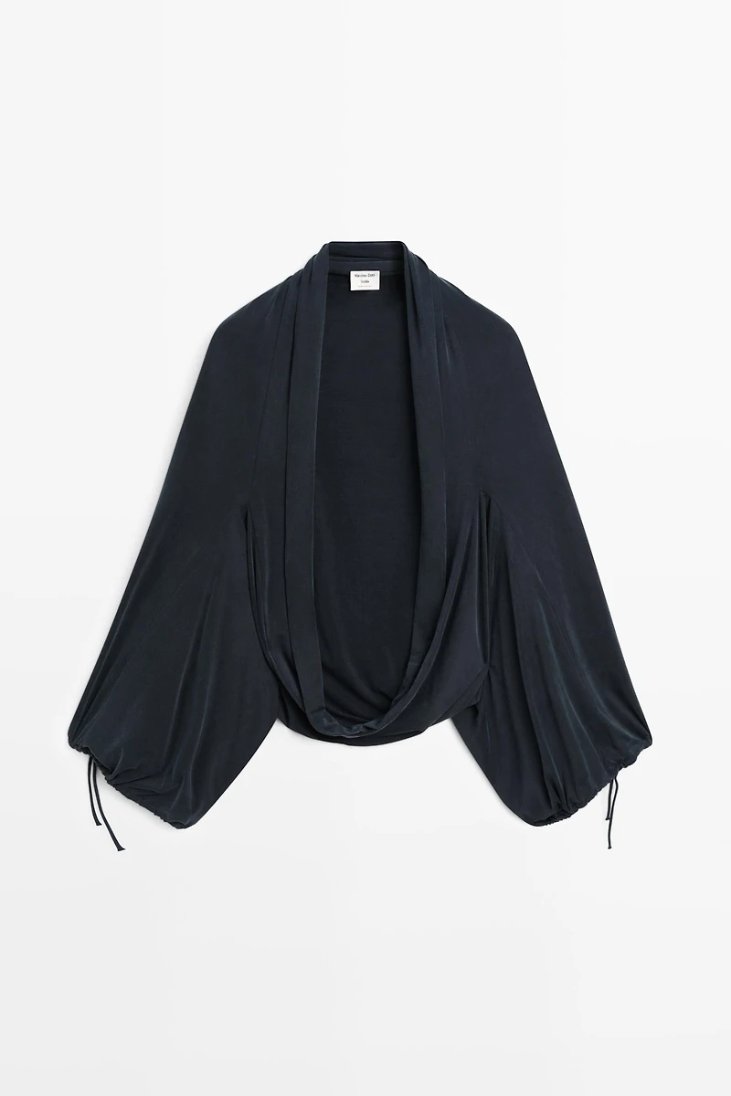 Draped Bolero Top - STUDIO