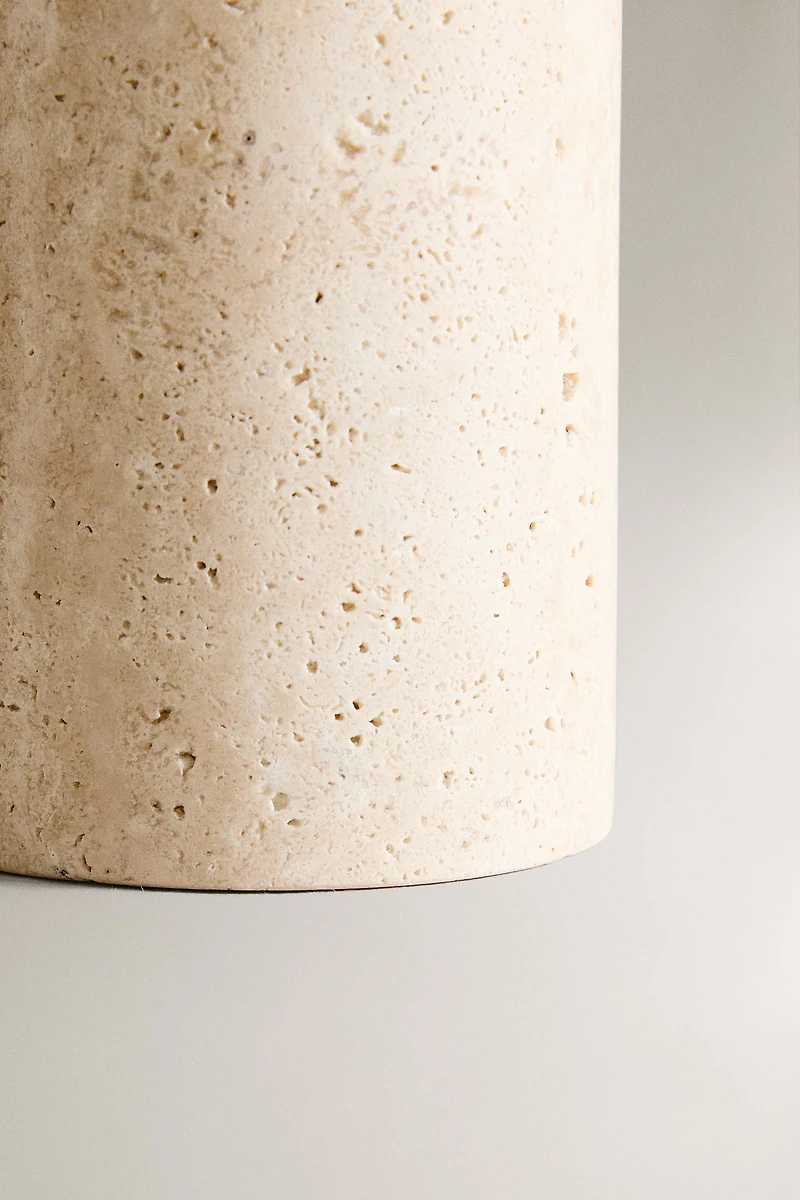 BEIGE MARBLE TOOTHBRUSH CUP