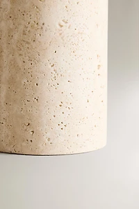 BEIGE MARBLE TOOTHBRUSH CUP