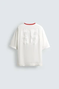 T-SHIRT COL CONTRASTÉ