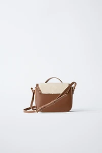 SAC BANDOULIÈRE EFFET PEAU DE MOUTON
