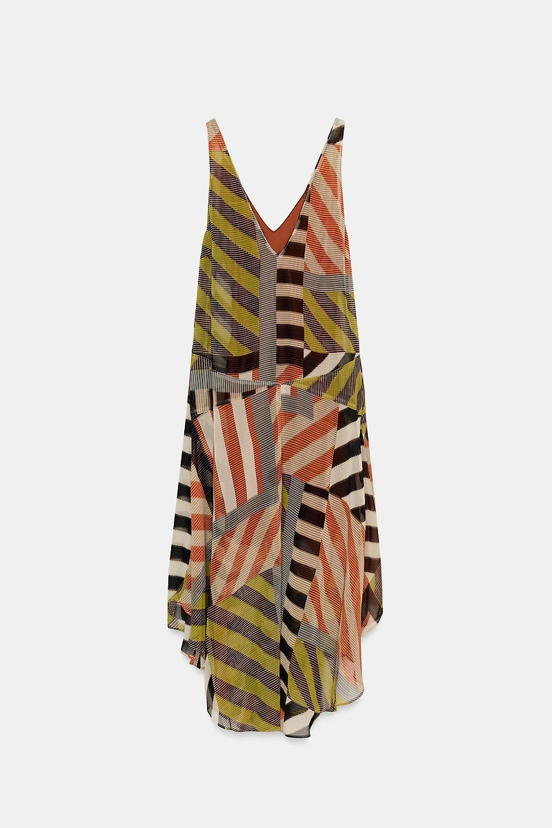 PATCHWORK PRINT DRESS