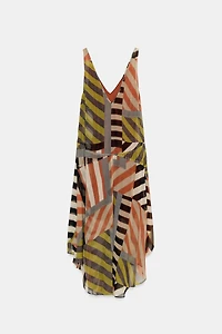 PATCHWORK PRINT DRESS